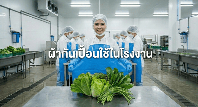 ผ้ากันเปื้อนใช้ในโรงงาน